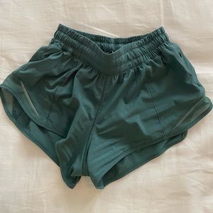 Green Lululemon Shorts